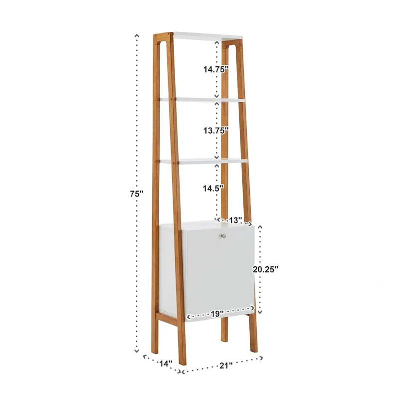 Lyvia 46 Wide Leaning/Ladder Desk by iNSPIRE Q Modern