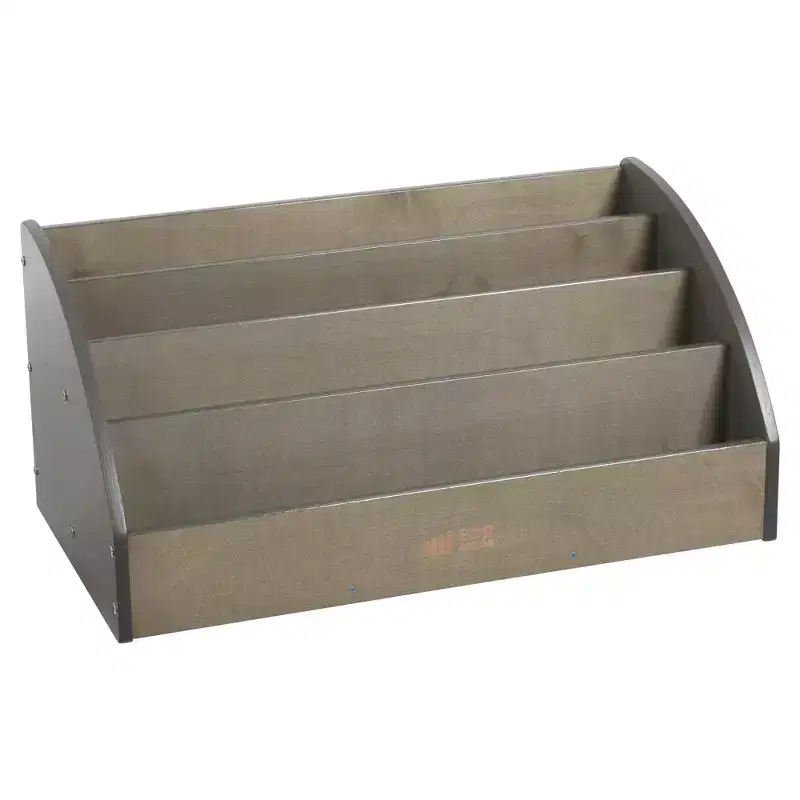 Wooden Forward-Facing Toddler Book Display, Beginner Bookshelf