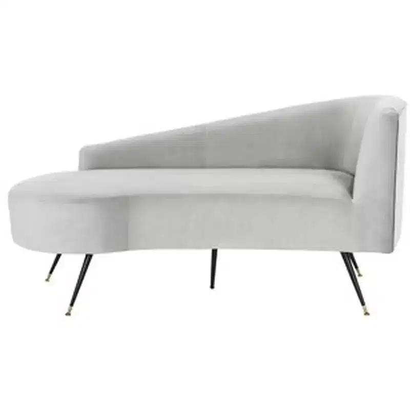 Black two-seater sofa
