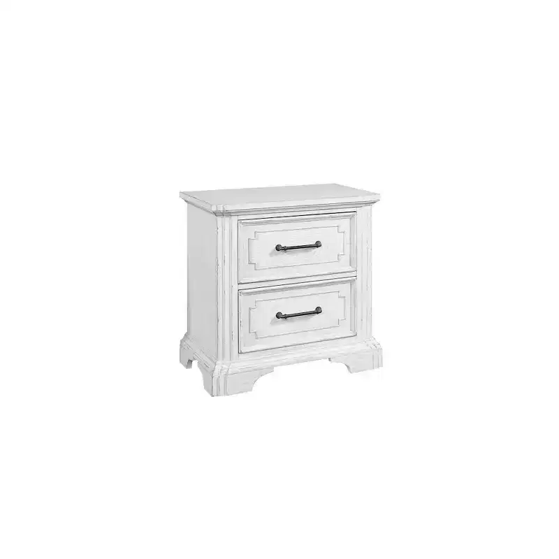 White Rectangle Nightstand, for 1