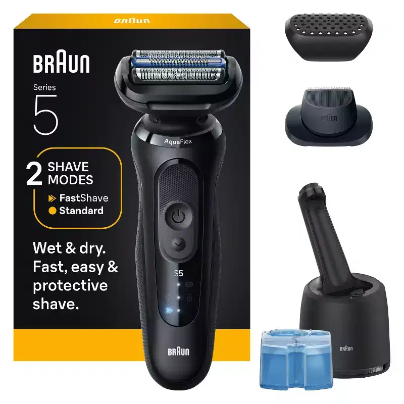 Braun Men's Series 5 Electric Razor Shaver with 4-in-1 Clean & Charge Center - 5160cc