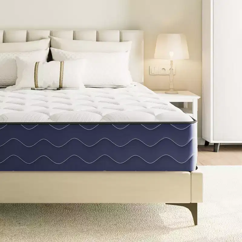 Swedrea Hybrid Mattress Medium Cooling Memory Foam Bed-in-a-Box Black