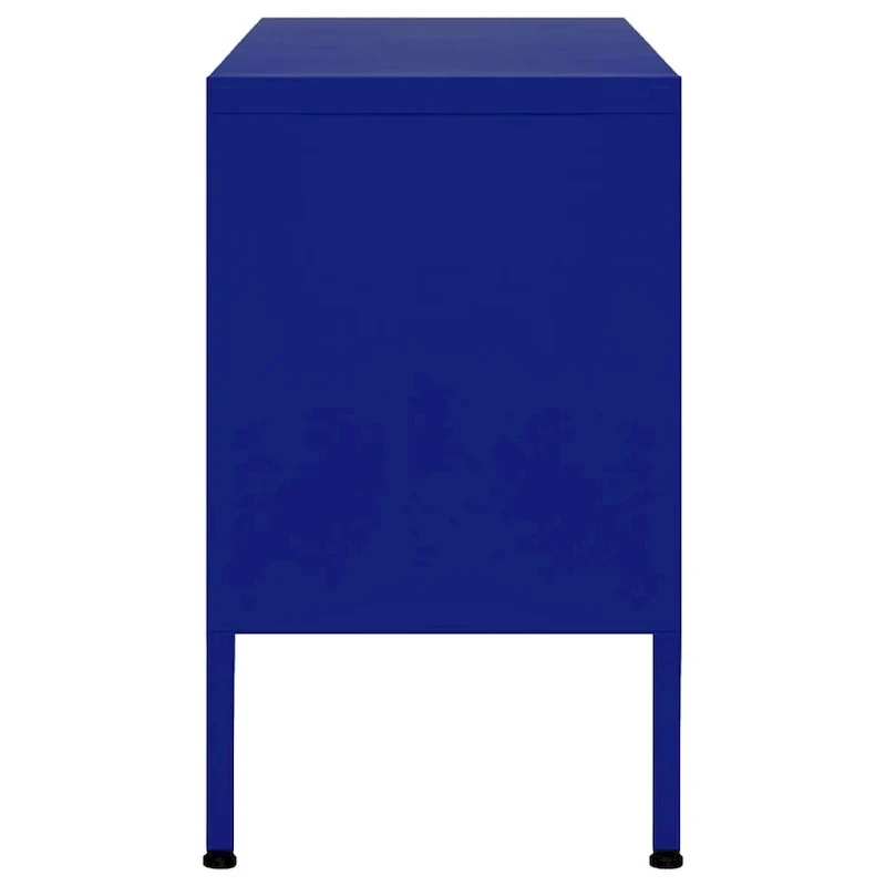 vidaXL TV Stand TV Unit Sideboard Home TV Console Media Unit Cupboard Steel - 41.3 x 13.8 x 19.7