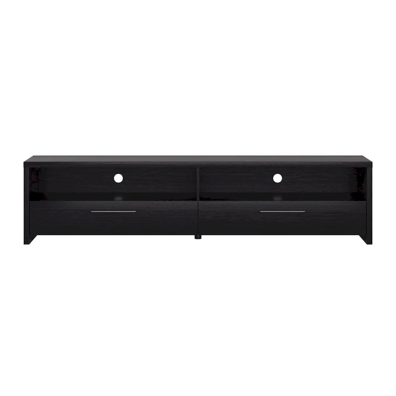 Black TV Stand with 2 Drawers, Fits TVs up to 95