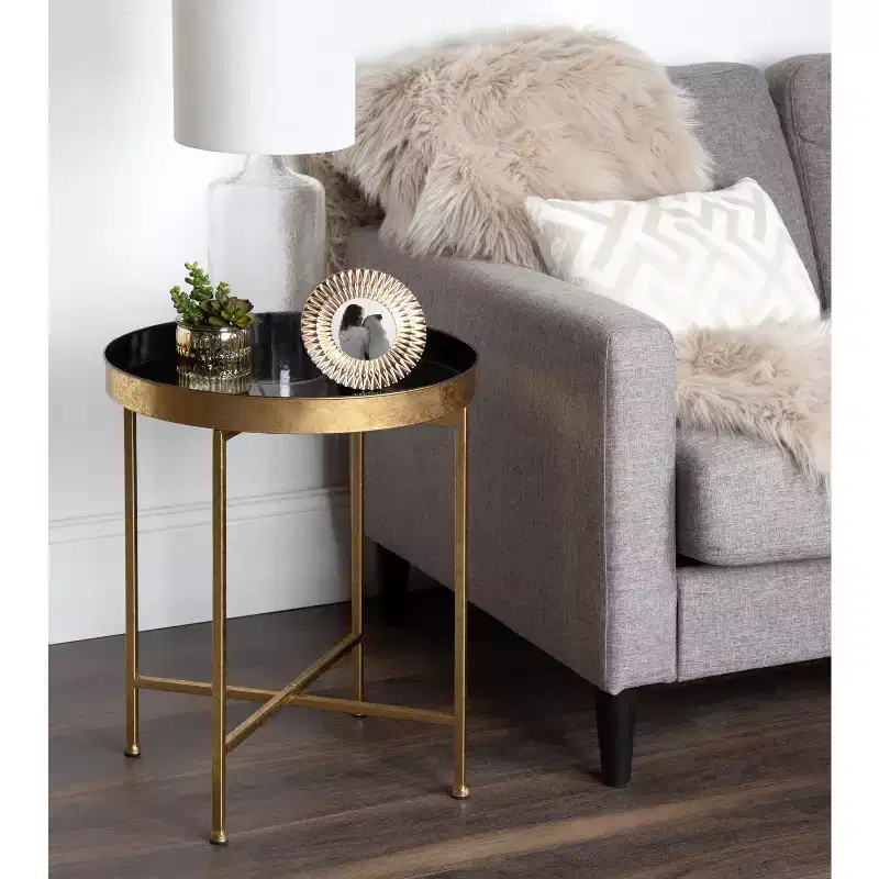 Kate and Laurel Celia Round Metal Side Table