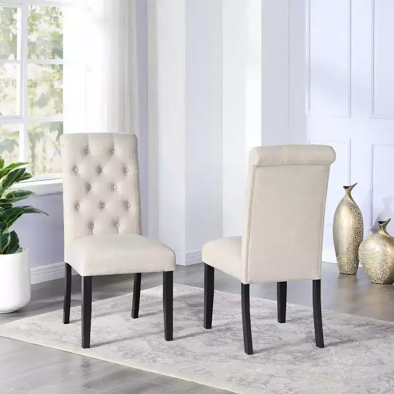 Brassex Set of 2 Stella Dining Chairs