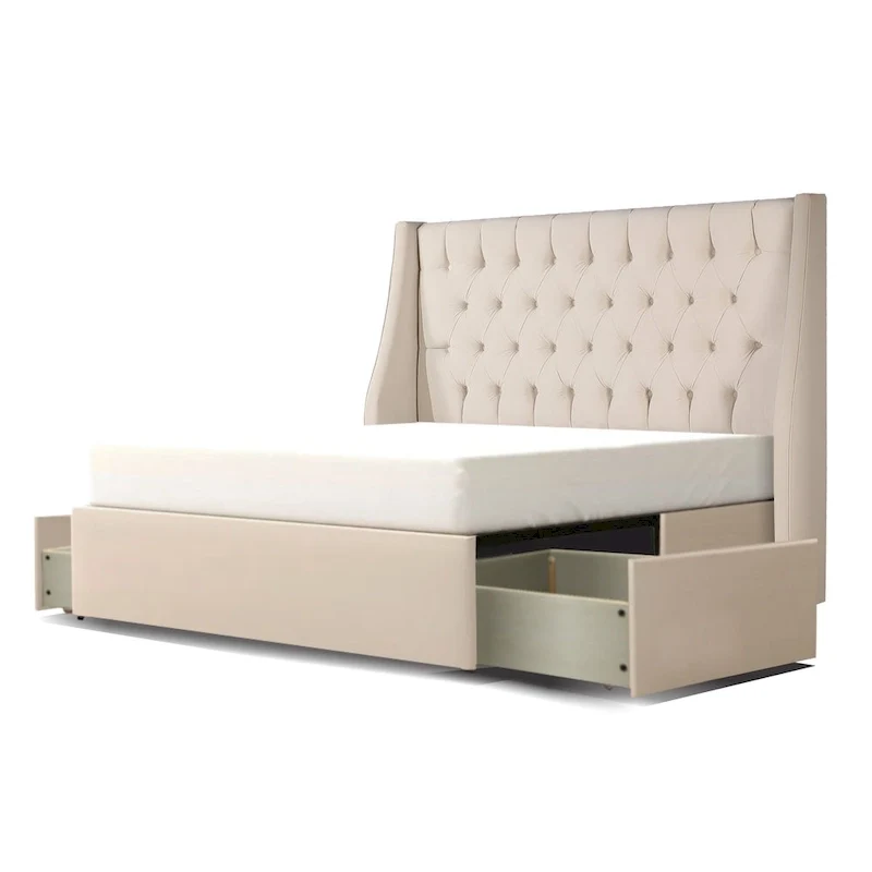 Oxford Mammoth Upholstered Platform 2 Drawer Storage Bed