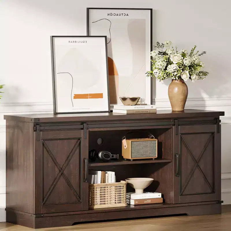 TV Stand for 65 Inch, Entertainment Center Farmhouse TV & Media Furniture