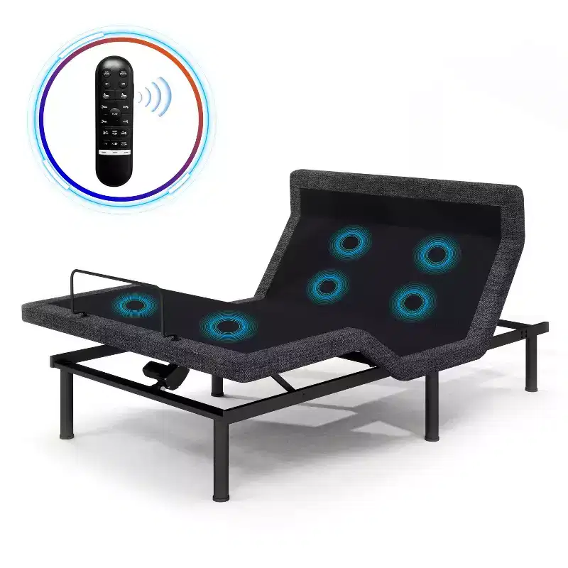 Dyonery Adjustable Bed Base,Adjustable Bed Frame with Pillow-Tilt, Smart APP Control, Massage, Zero Gravity, Anti-Snore, USB Ports