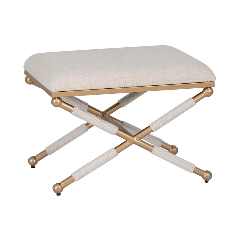 Ella Boho Campaign Accent Stool