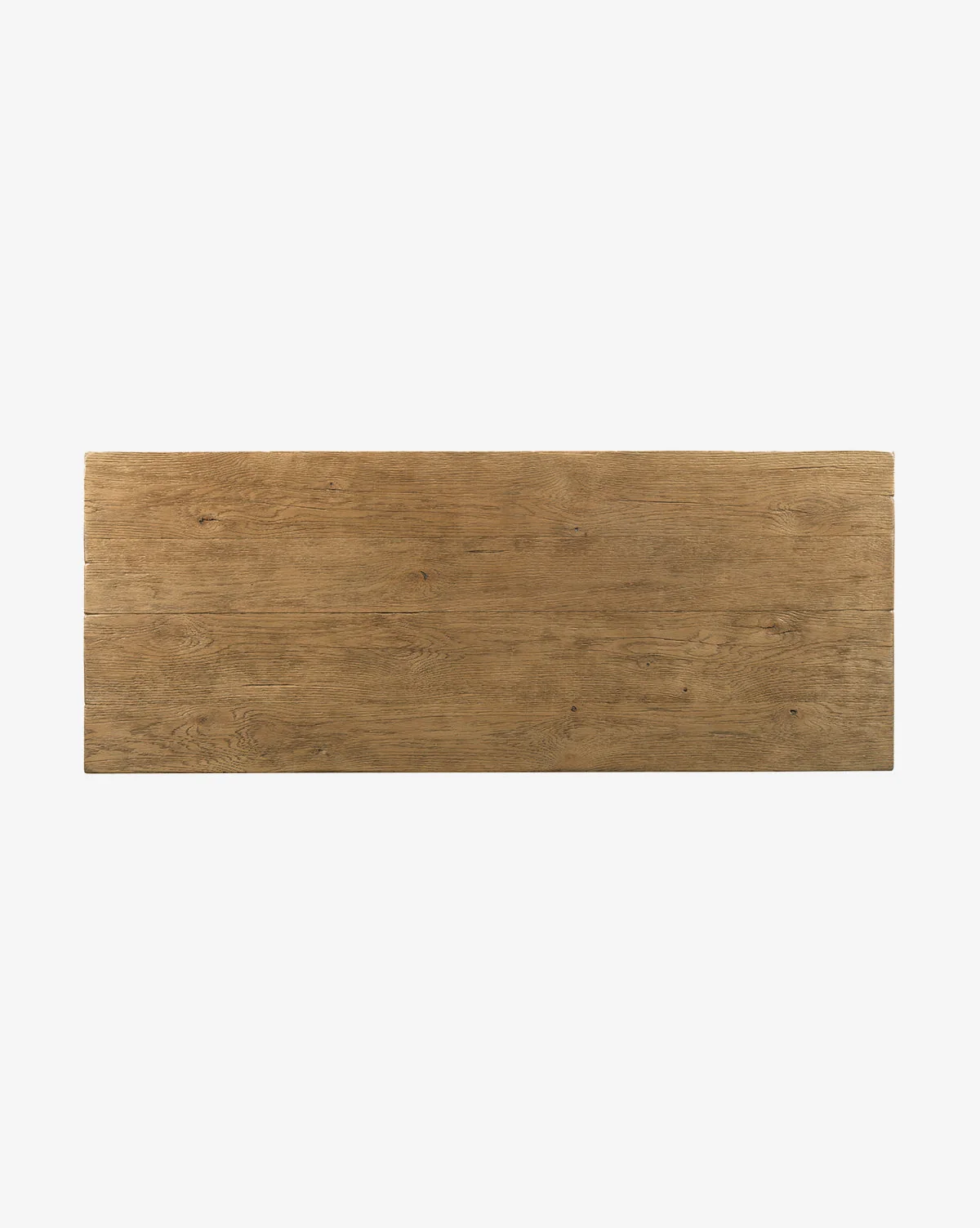 Rustic Oak Coffee Table with Natural Finish & Low-Profile Design for Living Room