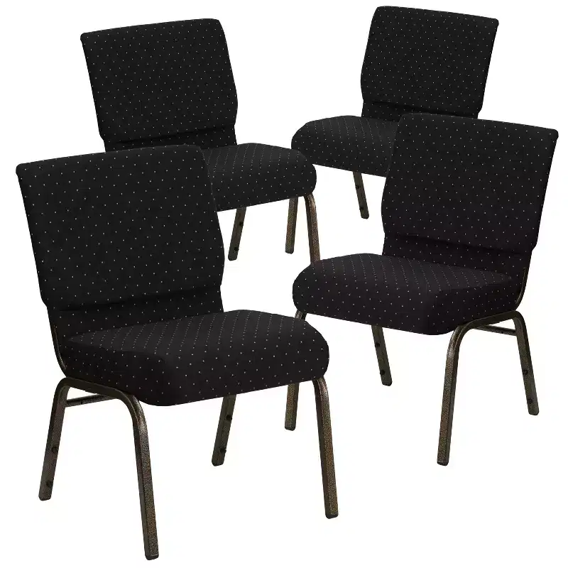 4 Pack 21''W Stacking Church Chair