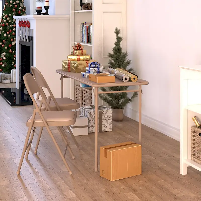 COSCO 20 x 48 Vinyl Top Folding Table
