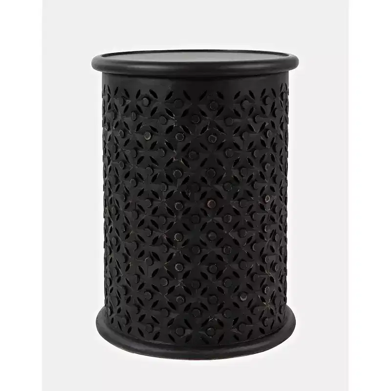 Jofran,Decker Distressed Hardwood Global Drum End Table