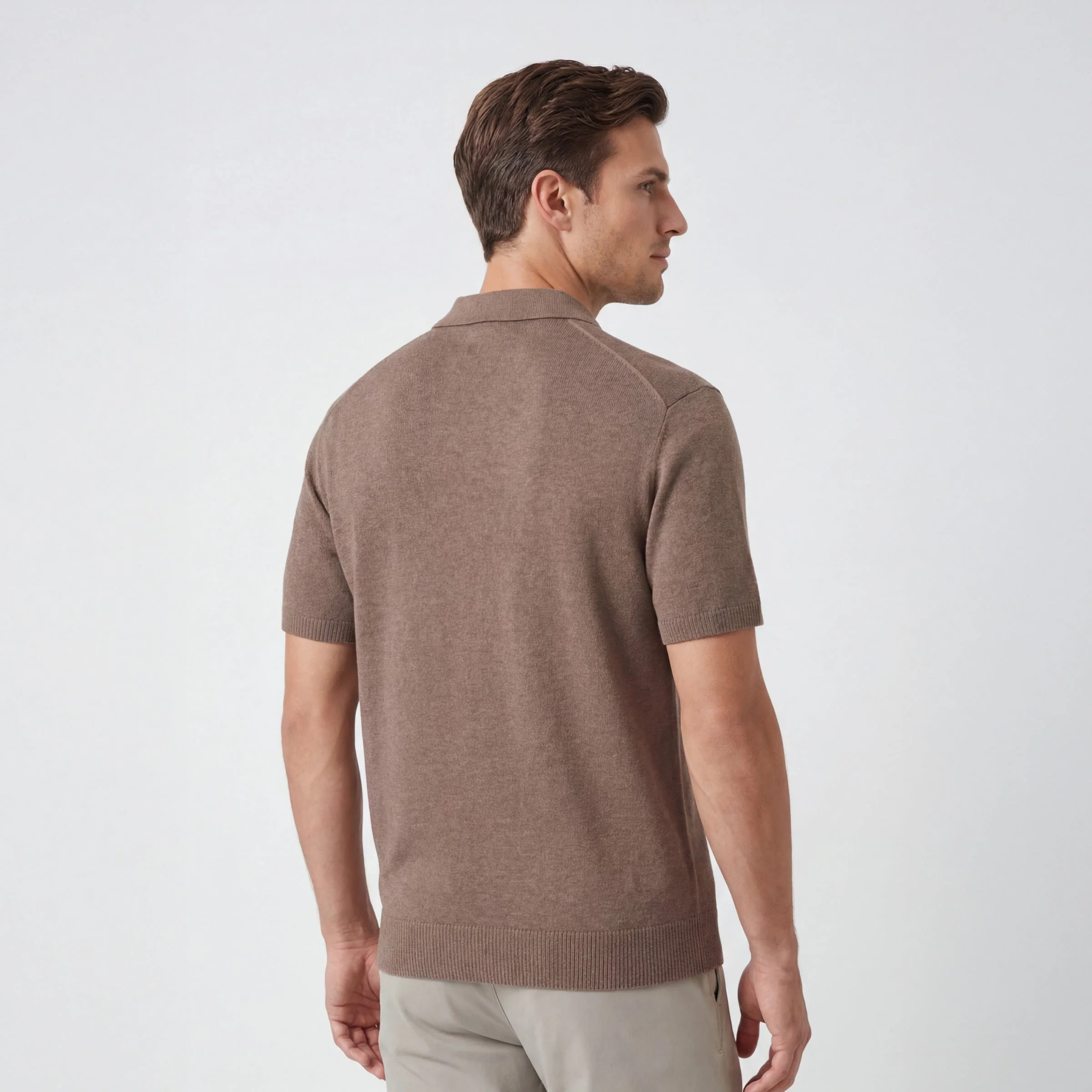 Polo shirt - Mocha Heather Grey