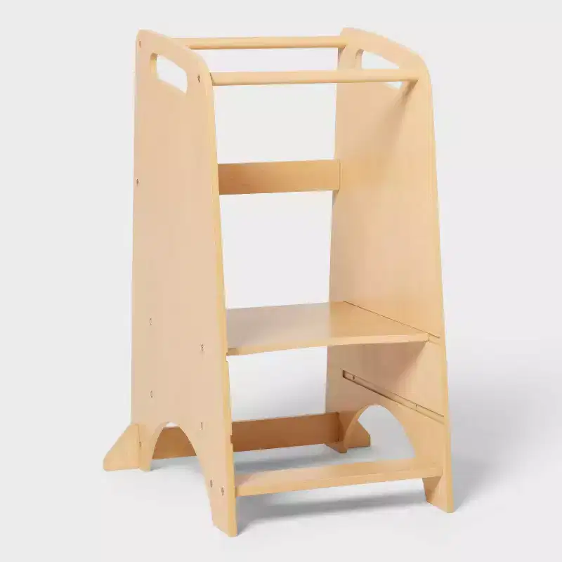 Kids' Kitchen Step Stool Natural Wood - Pillowfort™