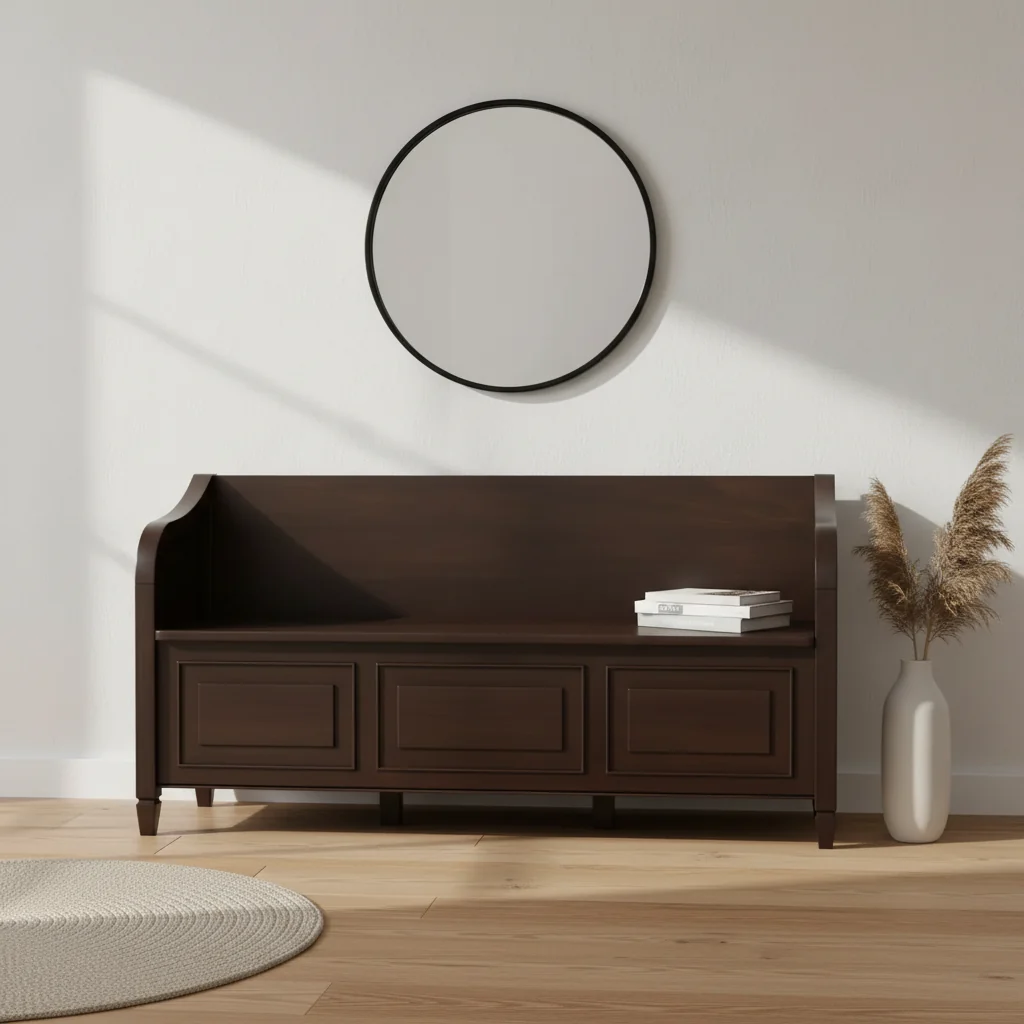 Plywood Storage Bench 29.5''H x 56''W x 18.2''D