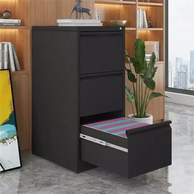 3/ 4 Drawer File Cabinet, Heavy Duty Vertical Filing Cabinets with Lock, Metal Steel Storage Cabinet for Office and Home, Assembly Required
