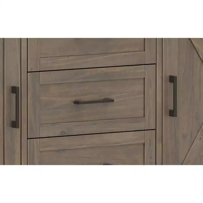 Cantina SOLID WOOD 54 inch Wide Rectangle Transitional Sideboard in Smoky Brown