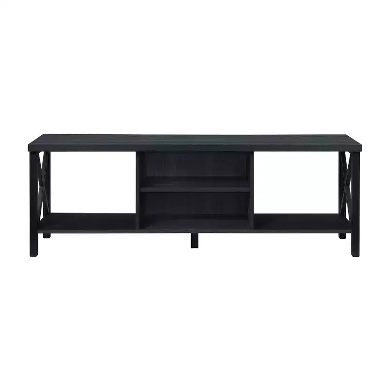 AndMakers 58.27 in. Wood TV Stand with 4 Storage Shelves Fits TV's up to 65 in.