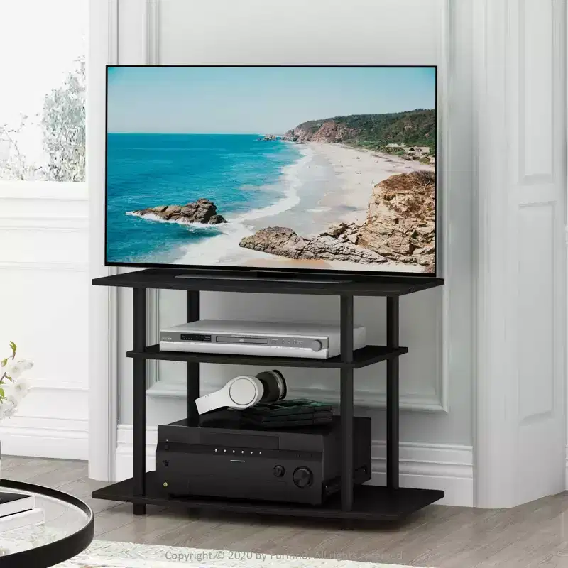 3-Tier TV Stand Console Table, Media Entertainment Center for TVs up to 32
