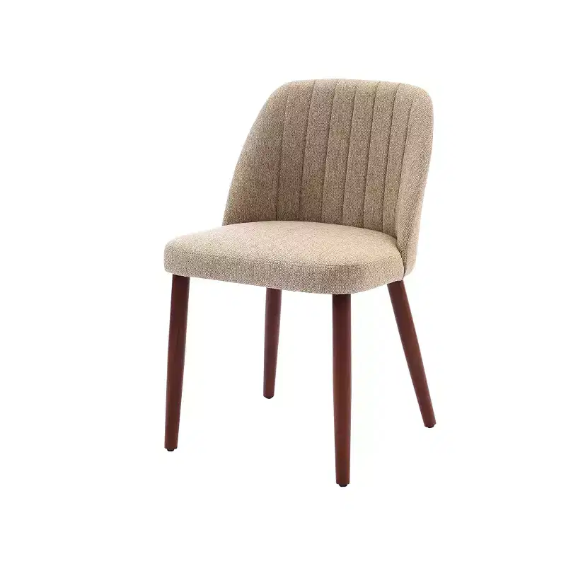 Wooden Dining Chairs, Modern Fabric Side Dinner Chair, Upholstered, for Kitchen, Dining Room, Restaurant