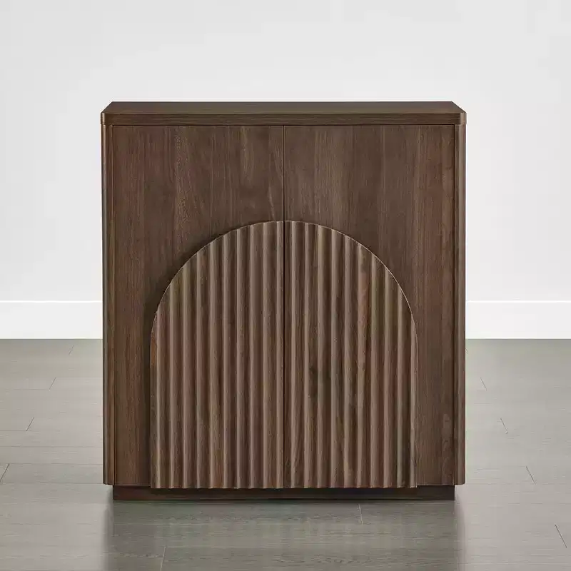 Modern Sideboard Buffet Cabinet with Wave Design