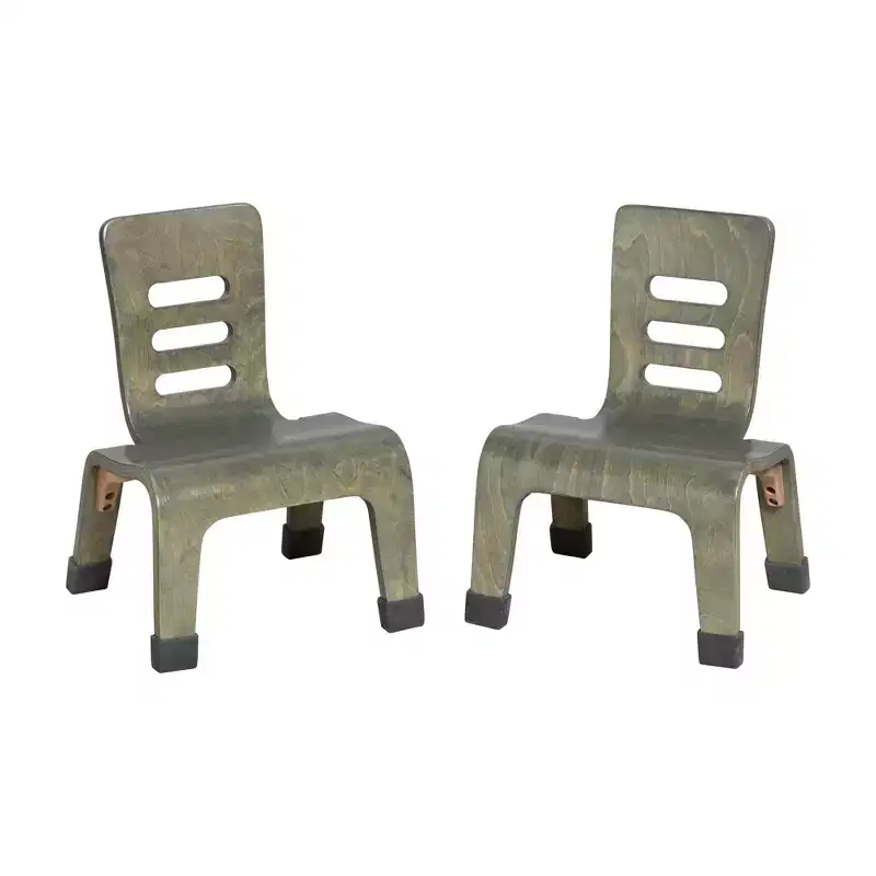 Stackable Bentwood Chair, 8in Seat Height, Montessori Furniture, 2
