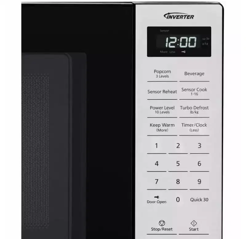 Refurbished: Panasonic NN-SN68QB 1.2 cu. ft. 1250W Inverter Microwave, Black  Manufacturer Refurbished