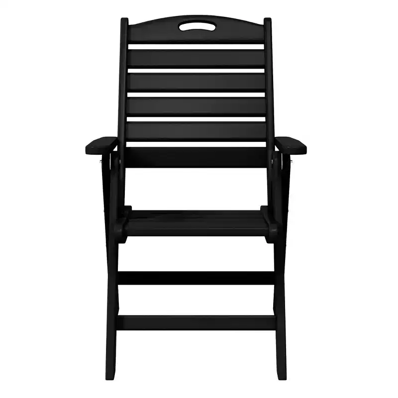 WestinTrends Malibu HDPE Adjustable Highback Folding Patio Dining Chair