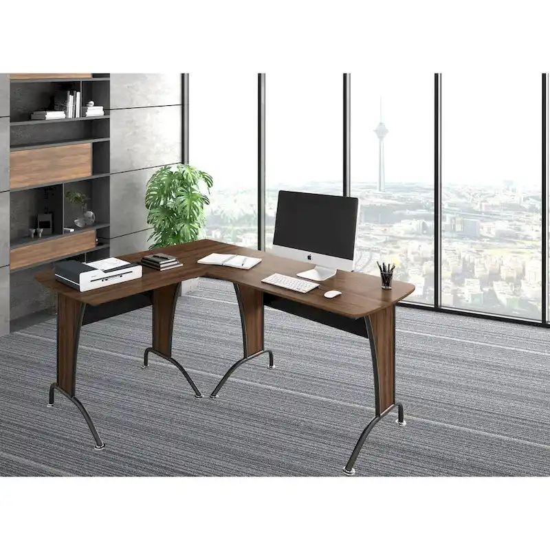 Deluxe Loft-style L-shaped or Inline Computer Desk
