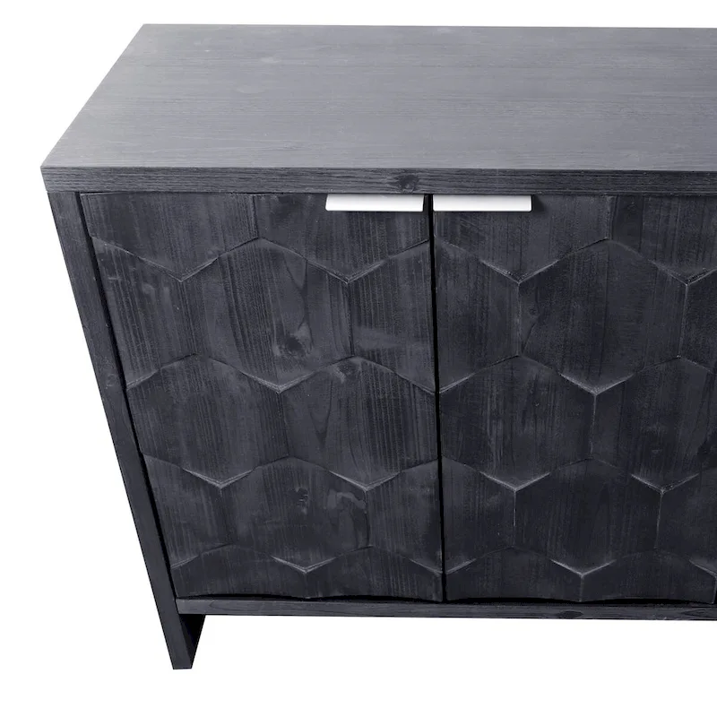 Accent Cabinet Farmhouse Style Wooden Cabinet Sideboard Buffet