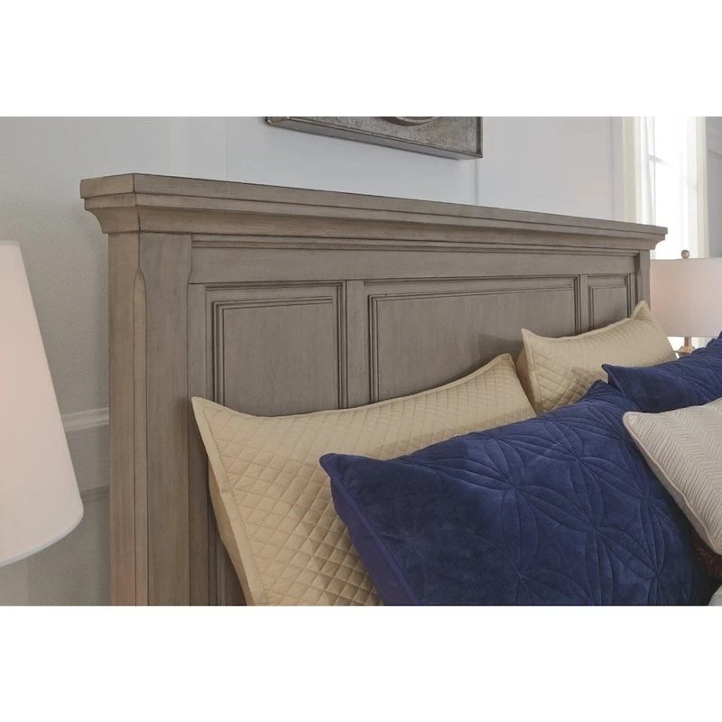 The Gray Barn Canterbury Burnished Grey Light Grey Panel Bed