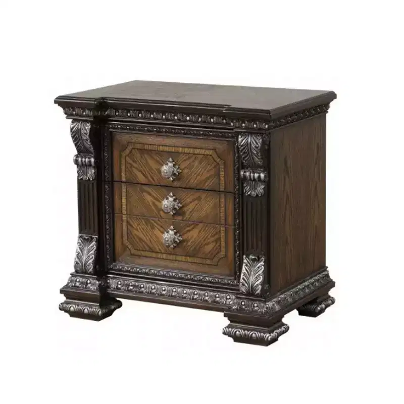 Nightstand with Hidden Drawer USB A-C, 30 Inch