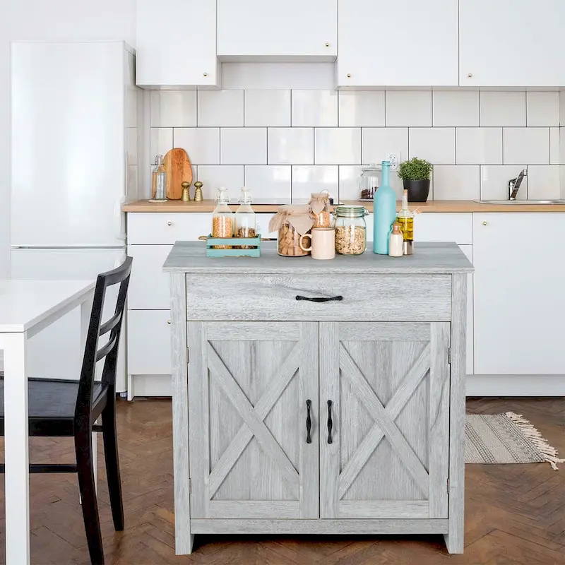 AVAWING Kitchen Sideboard Buffet Cabinet Entryway Cupboard Server