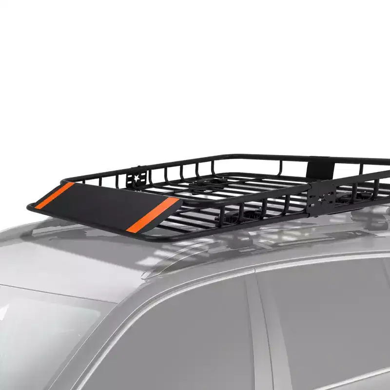 Steel Rooftop Cargo Basket  200 lb Capacity Roof Rack for SUV & Pickup Trucks, Car Top Luggage Holder
