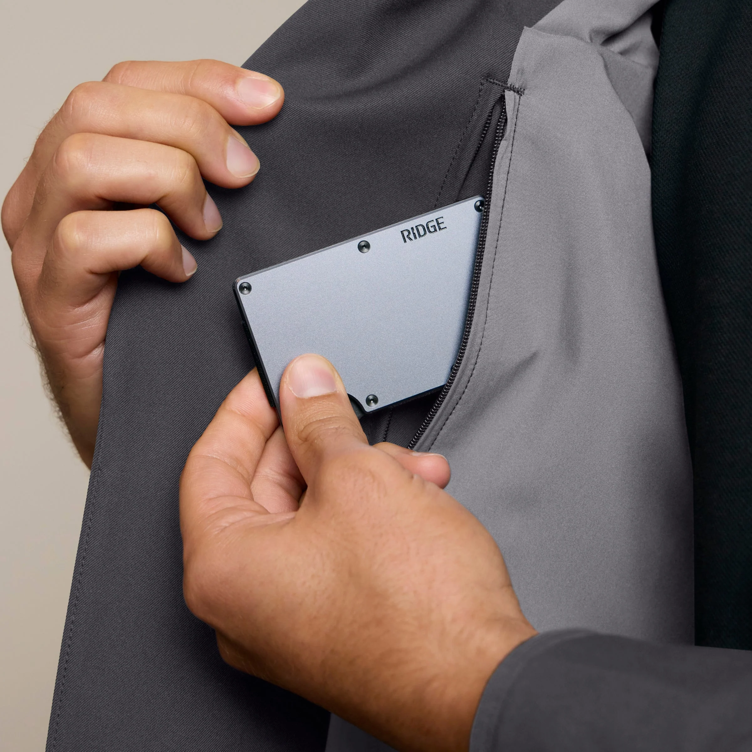 Classic Stretch Blazer - Charcoal Gray