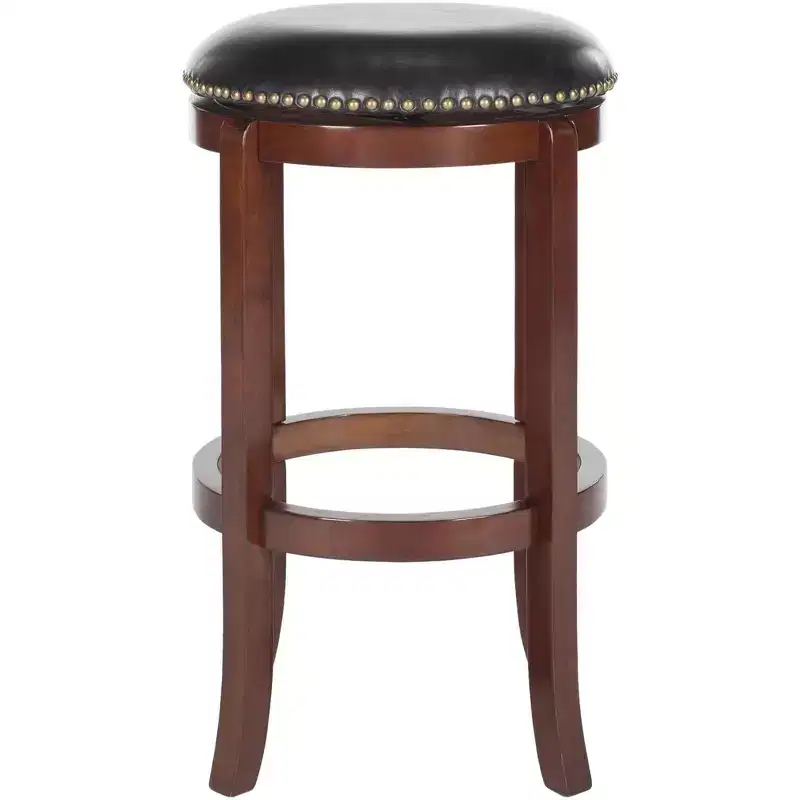 Elwood Swivel Bar Stool - FOX7015 - Cherry/Black - Safavieh Couture