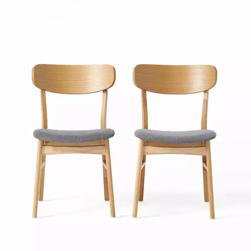 GDFStudio Alexis Modern Fabric Upholstered Dining Chairs (Set of 2)