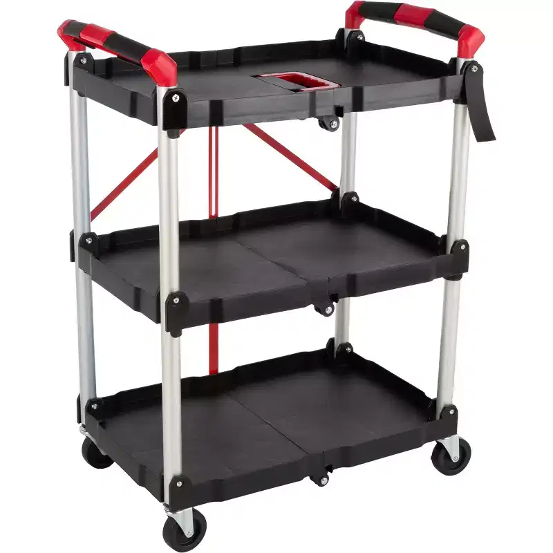 Folding Cart with 50 lb Capacity Per Shelf