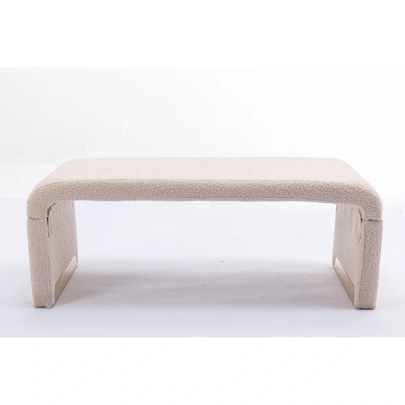 Bench With Gold Metal Legs