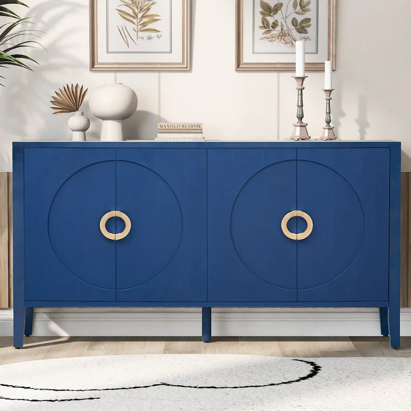 Sophisticated Fir Veneer Cabinet with Textured Finish