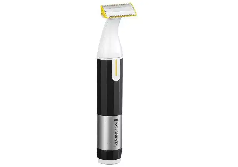 Remington Omniblade Face & Body Razor for Men, 100% Waterproof, Rechargeable, Removable Head, 35mm Blade, 7 Attachments (Combs & Micro Trimmer)
