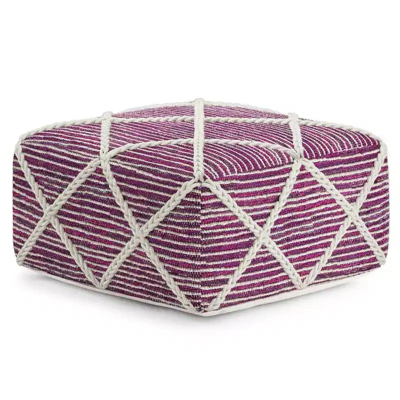 Woodley Square Pouf - WyndenHall