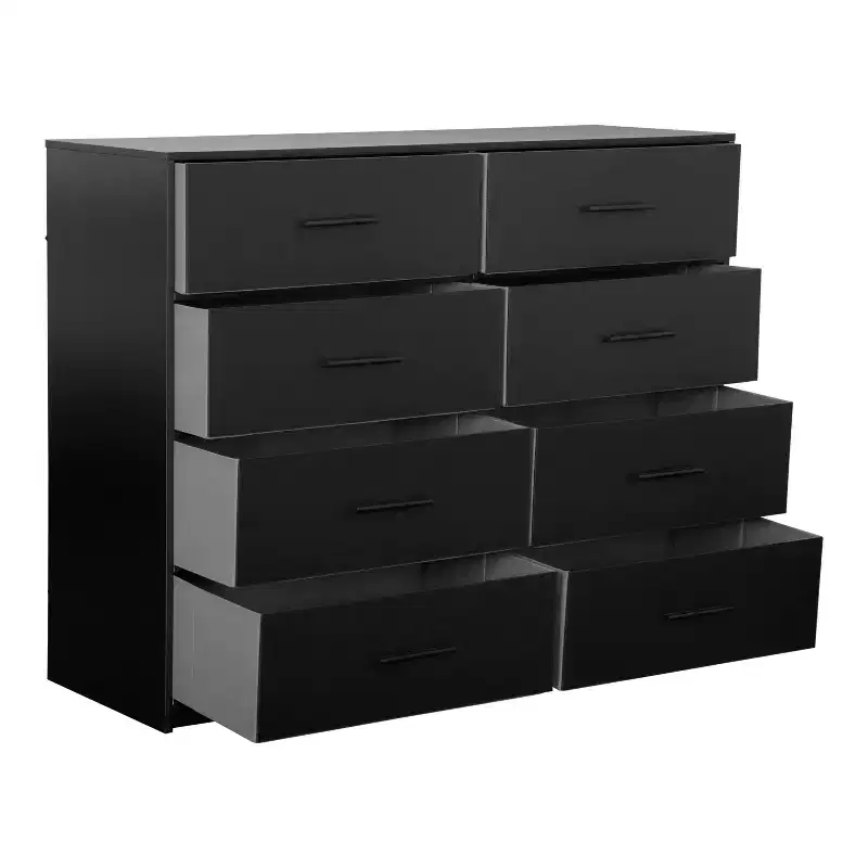 Okak Modern 5/6/8-Drawer Dresser Featuring Large Fabric Drawers Water-Resistant Wooden Top for Display, Perfect for Organizing in Small Rooms