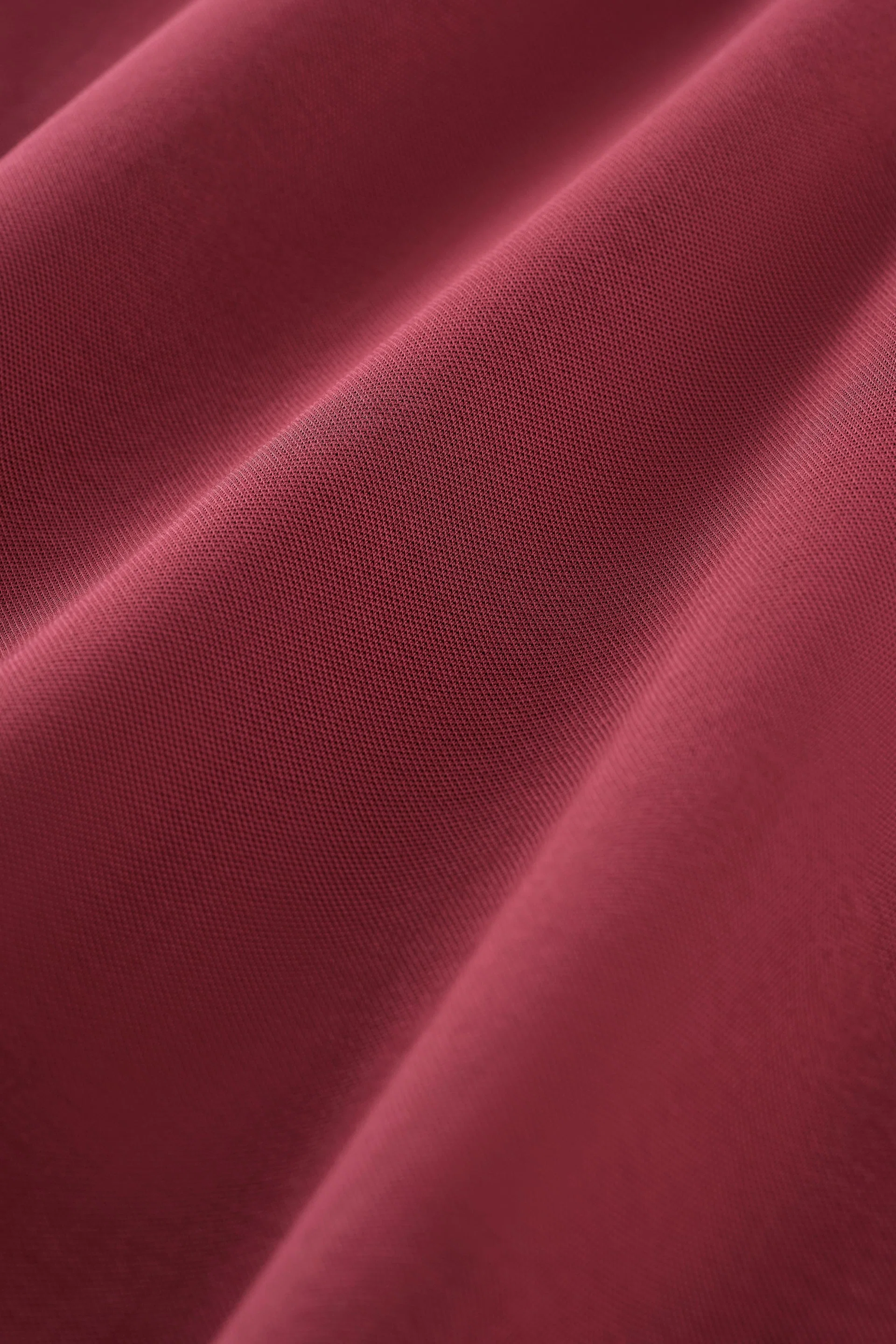 Pique Tipped Polo – Burgundy