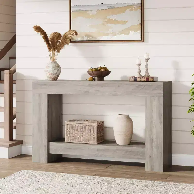 Console Table for Entryway, Entry Accent Table for Living Room, Long Console Table with Storage