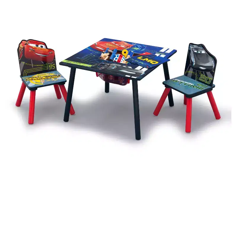 Delta Children Disney Pixar Cars Kids' Table and Chair Set with Storage