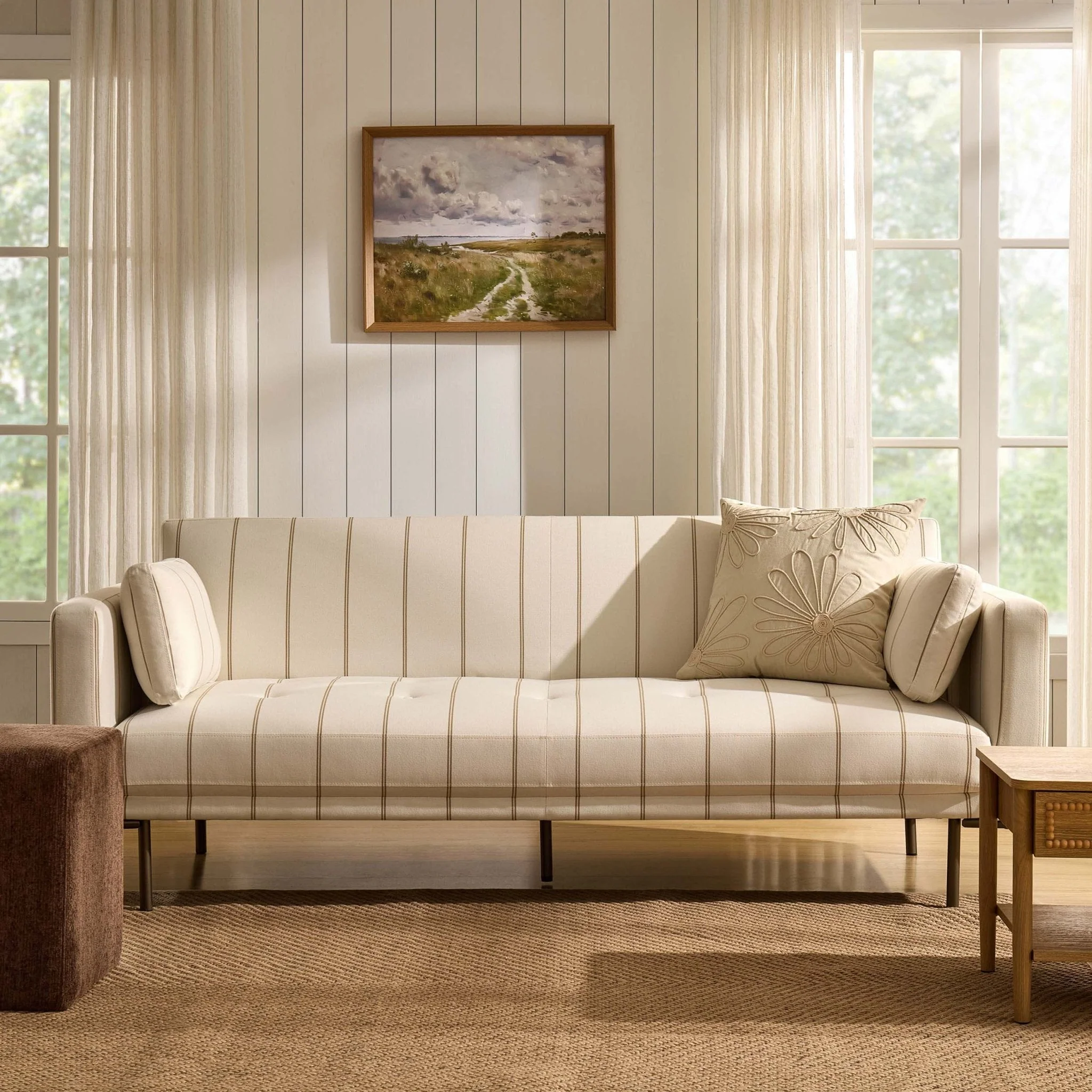 Sofa Bed - Natural Stripe