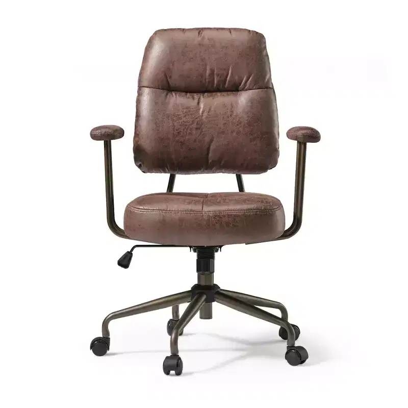 Faux Suede Fabric Home Office Chair